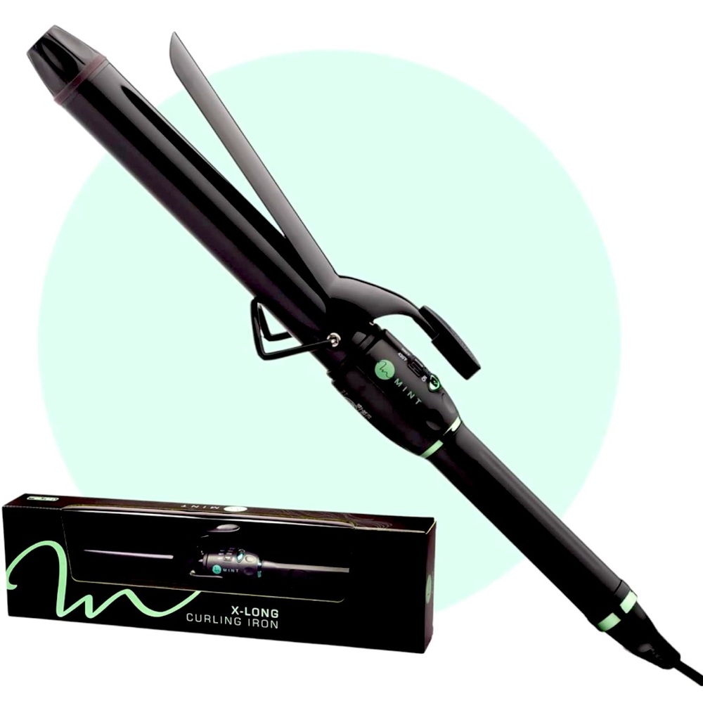 MINT Professional Extra Long Hair Curling Iron 1 1/4 inch